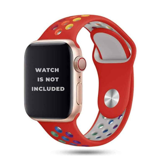 Multi-Color NK Apple Watch Band - Red
