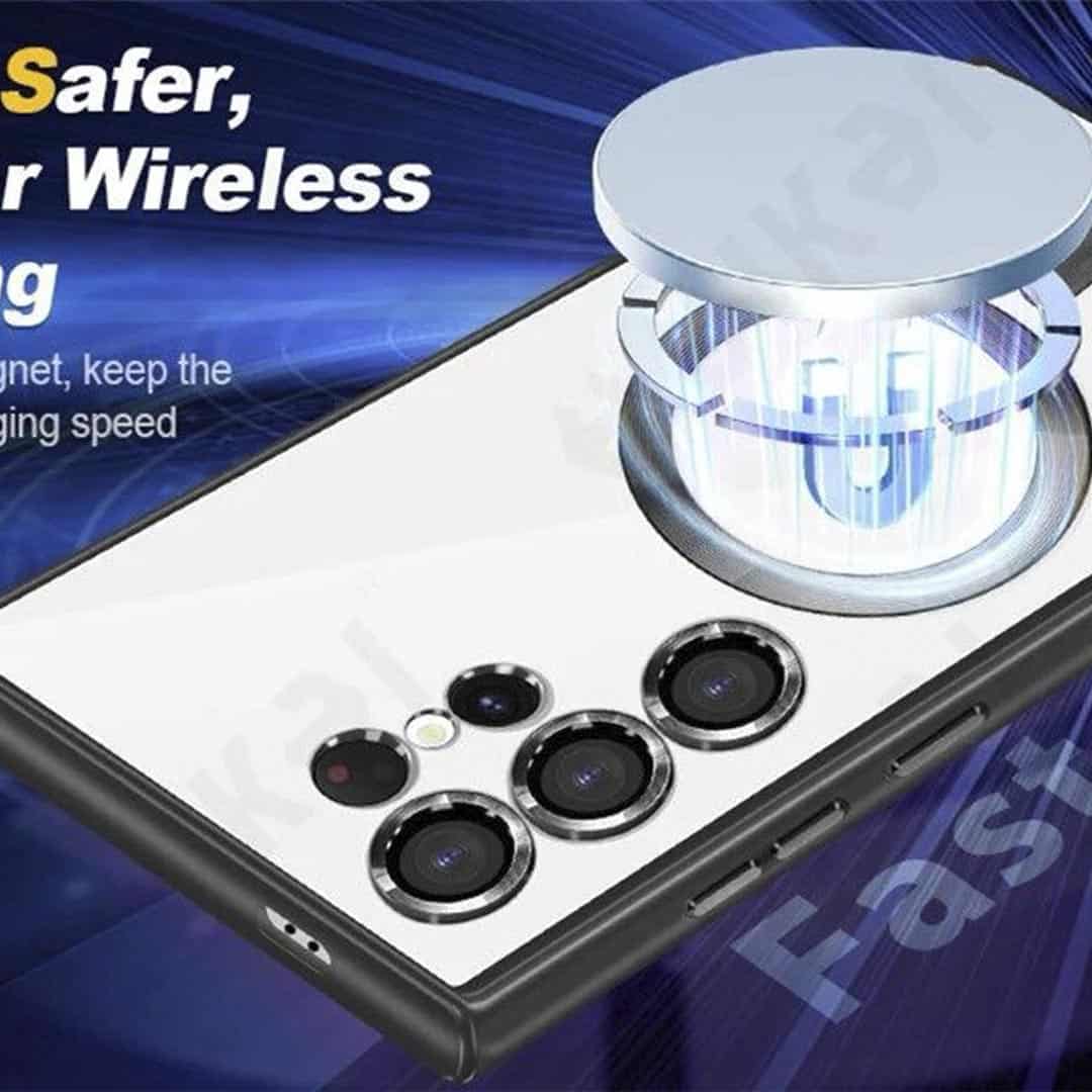 MagSafe Electroplating Clear PC Case – S24 Ultra