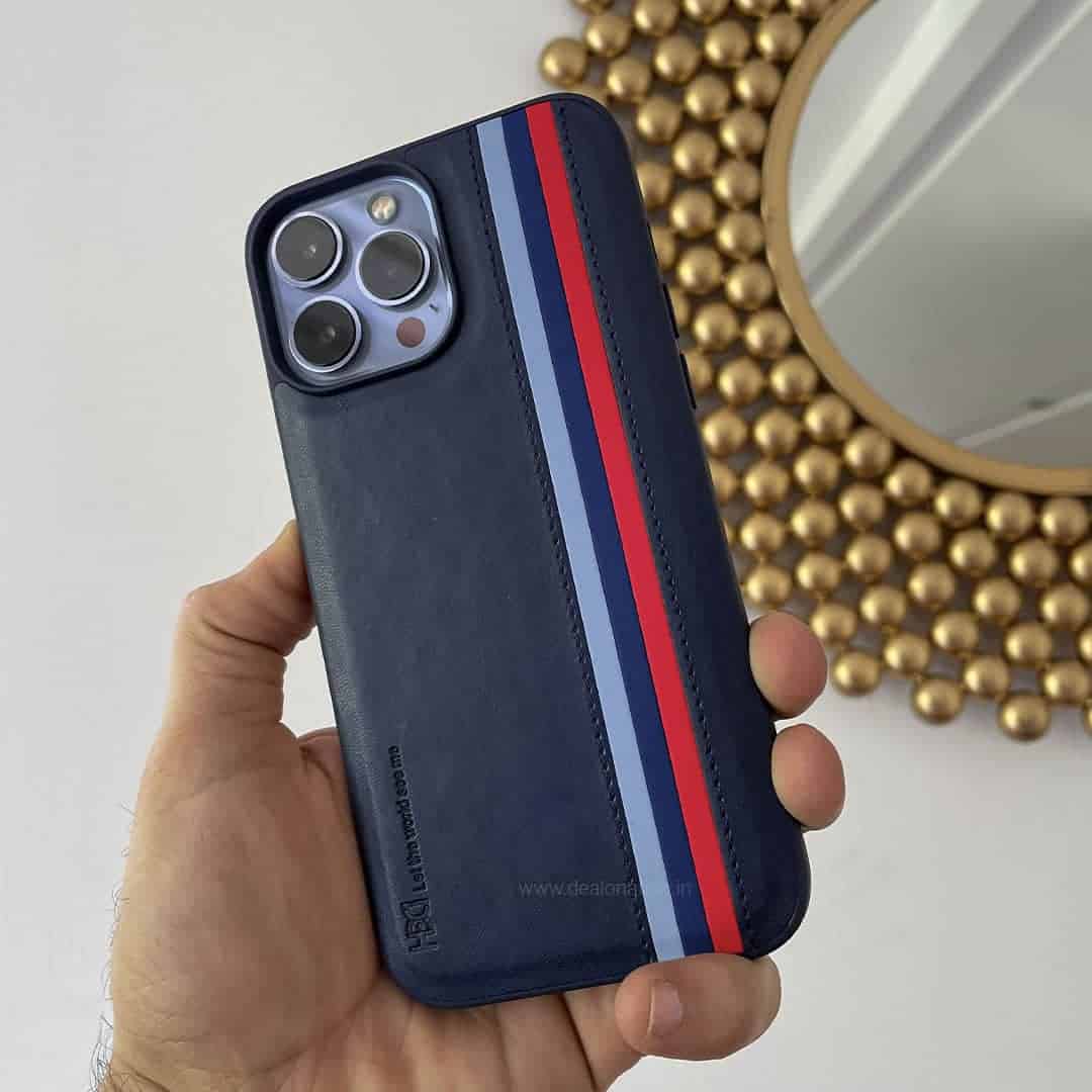 Tri Stripes Leather Case