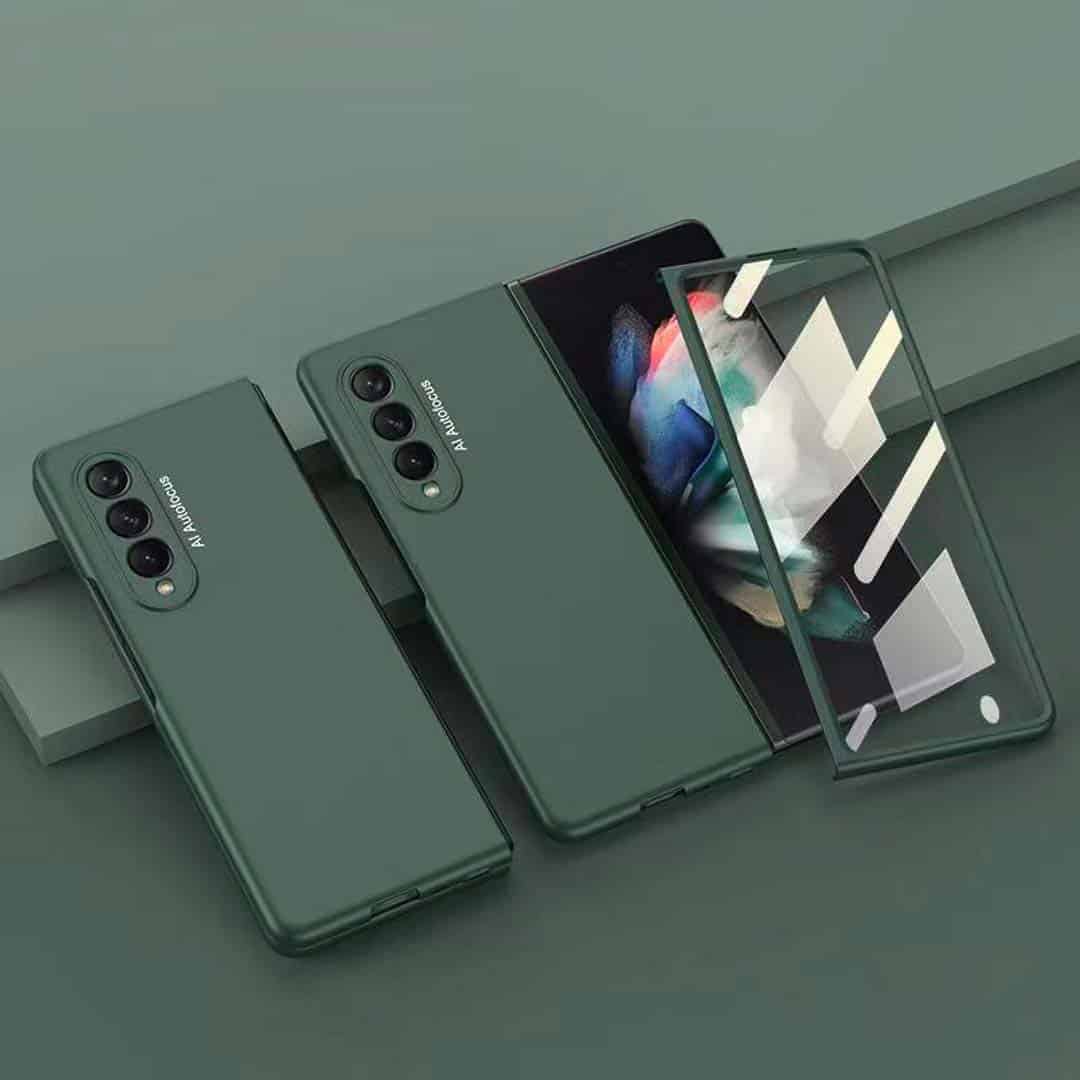 Camera Protection Case with Front Glass for Z fold 3