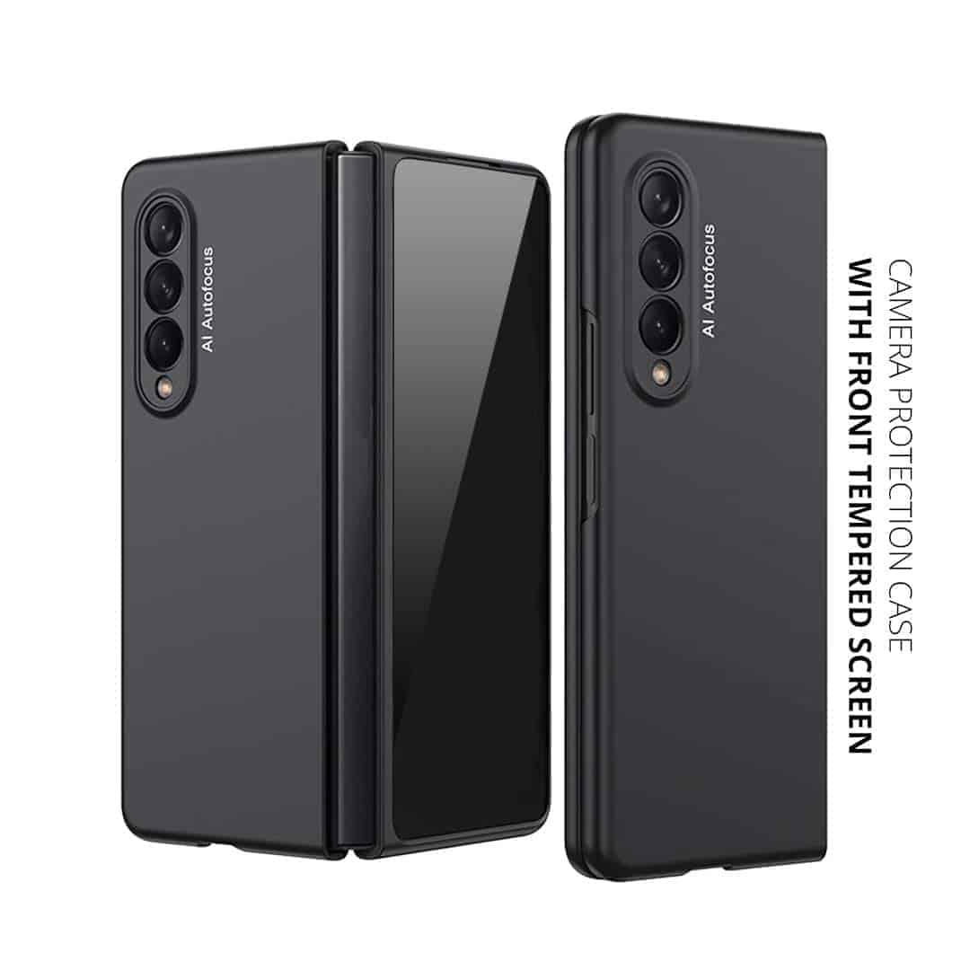 Camera Protection Case with Front Glass for Z fold 3