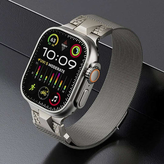 Luxury Natural Titanium Mesh Loop (42/44/45/49mm)
