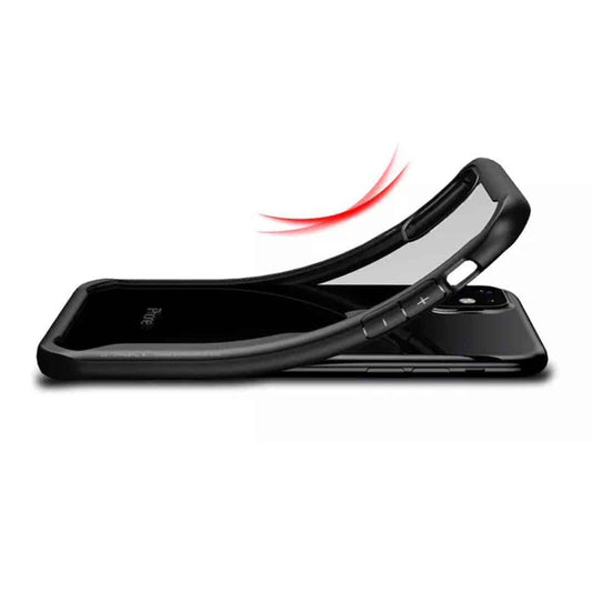 Shockproof Bumper Case with Scratch Proof Glossy Clear Back