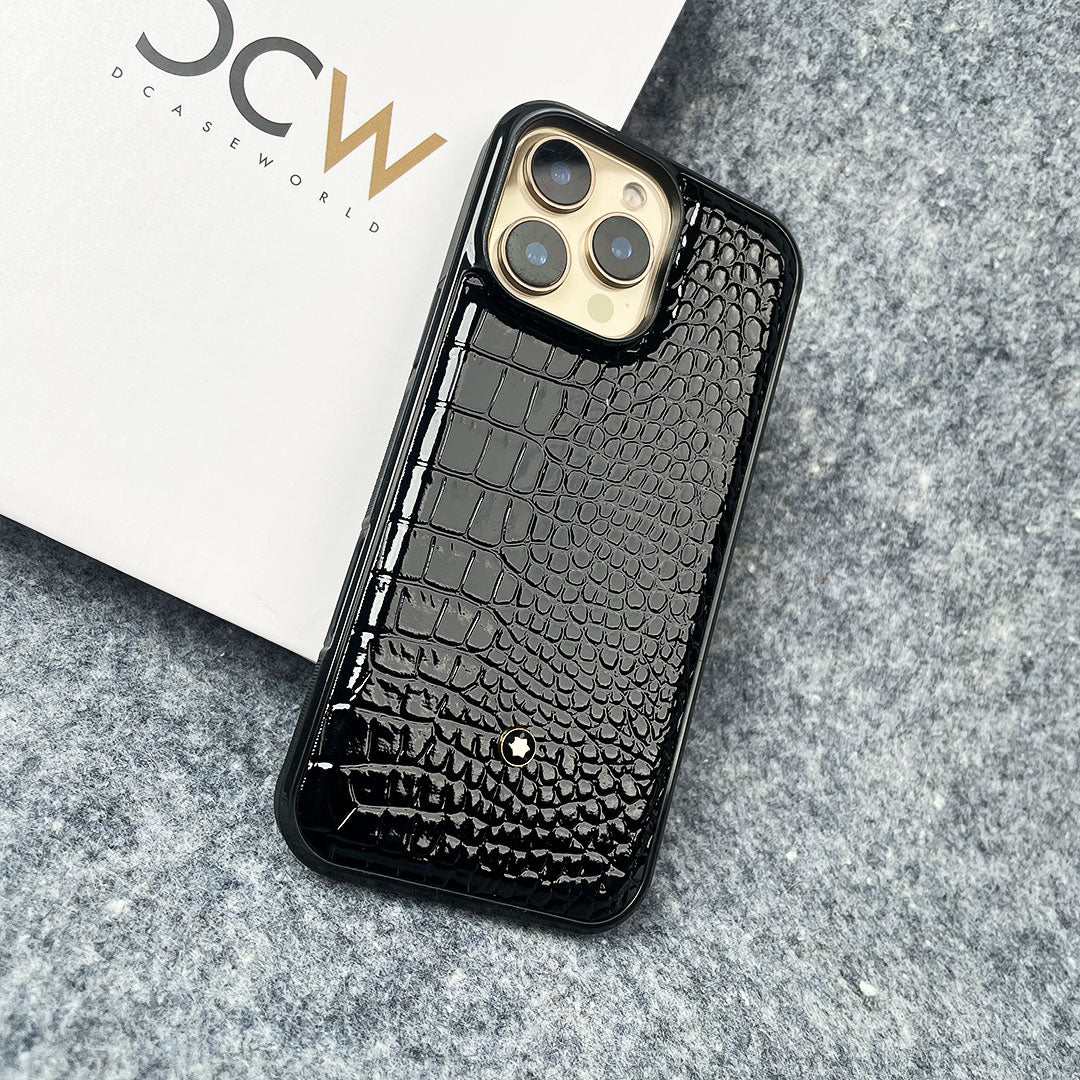 Luxury Croco Patent Leather Case