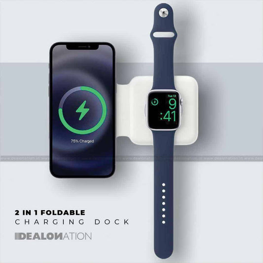 2 in 1 Wireless Magnetic Charging Dock
