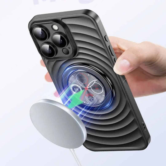 3D Wave Luxury Magnetic Bracket Case