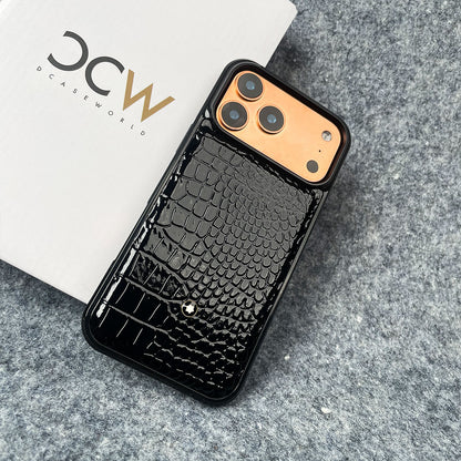 Luxury Croco Patent Leather Case