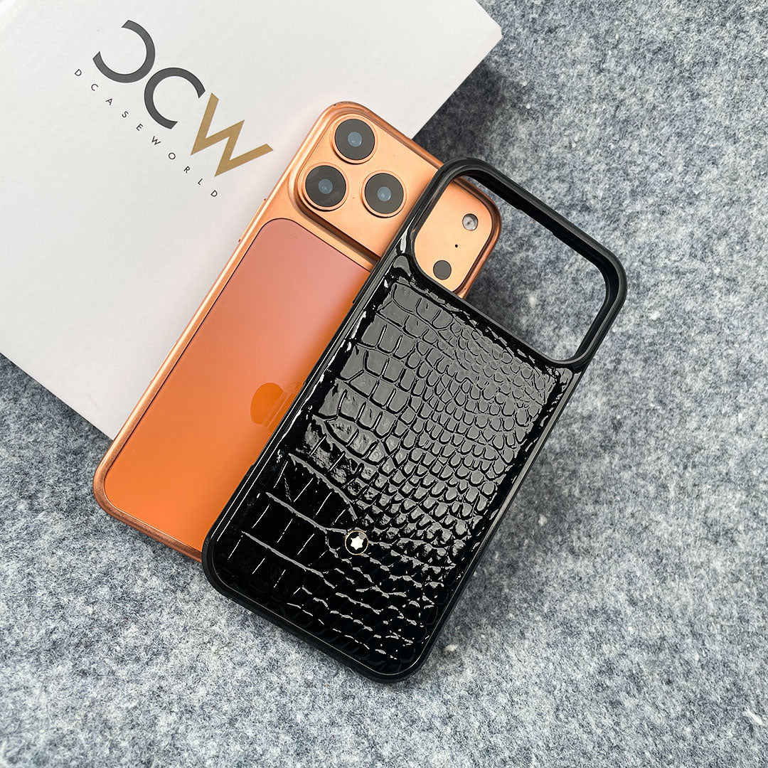 Luxury Croco Patent Leather Case