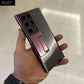Metal Stand with Carbon Fiber Camera Ring Clear Case