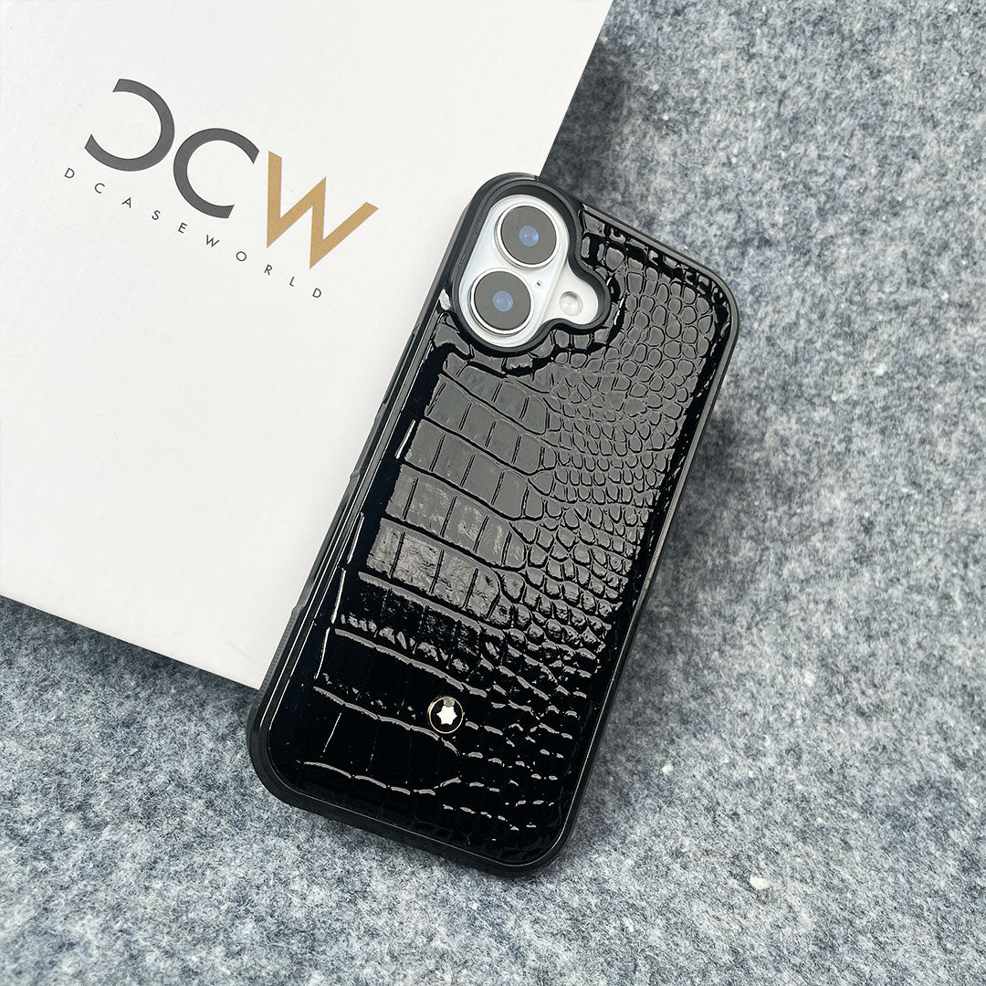 Luxury Croco Patent Leather Case