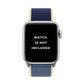 Khaki-Blue Dual Color Nylon Apple Watch Band (42-44MM)