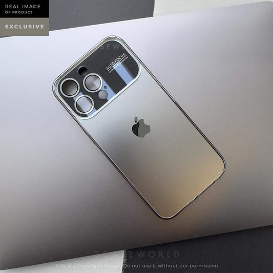 Premium Matte Case with Glossy Sides with Camera Lens - Titanium Grey