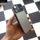 Premium Matte Case with Glossy Sides with Camera Lens - Titanium Grey