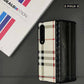 BB Pattern Luxury Leather Case - Z Fold 3
