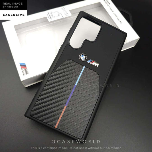 M Coupe Carbon Fibre + Leather Case - S 23 Ultra
