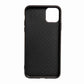 Black Woven Pattern TPU Perfect Fit Case for iPhone 11 Pro Max