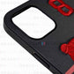 Leather Santa Barbara Polo Racquet Jockey iPhone 12 Series - Black