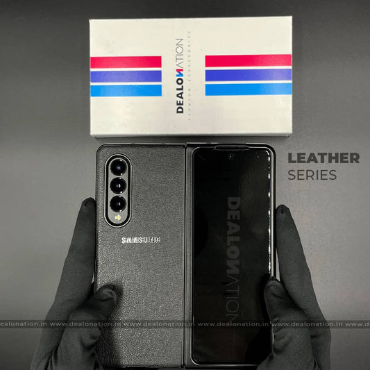 Leather Series Samsung Z Fold 3 Black