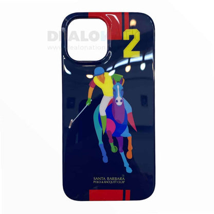 Santa Barbara Polo Racquet Jockey Series iPhone 12 Series - High Gloss, Blue