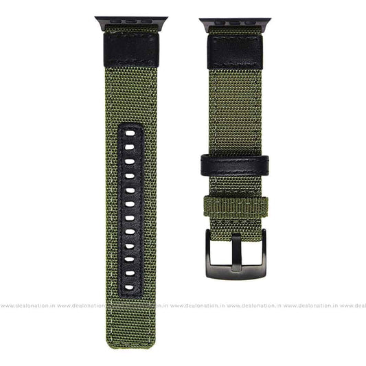 Army Green Nylon Fabric Watch Band
