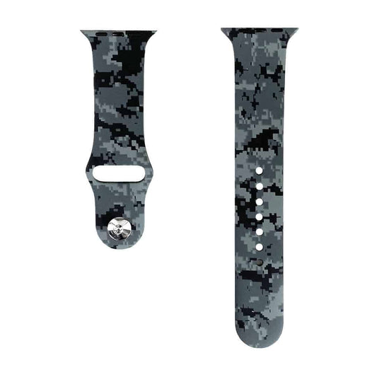 Camo Digital Pattern Silicone Apple Watch Band 42-44 MM
