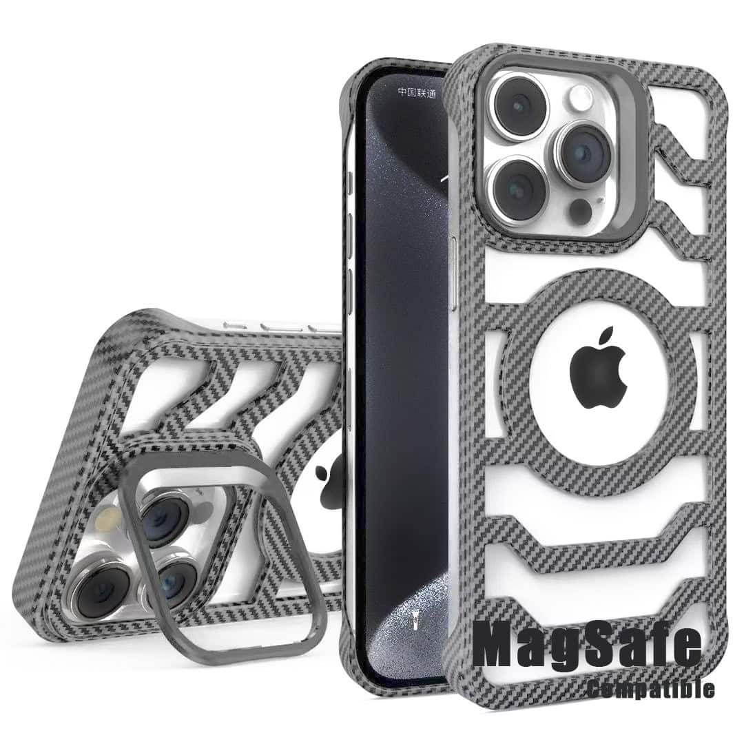 Bezel Less Carbon Fiber Magnetic Bracket Case