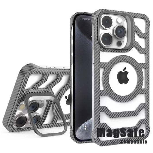 Bezel Less Carbon Fiber Magnetic Bracket Case