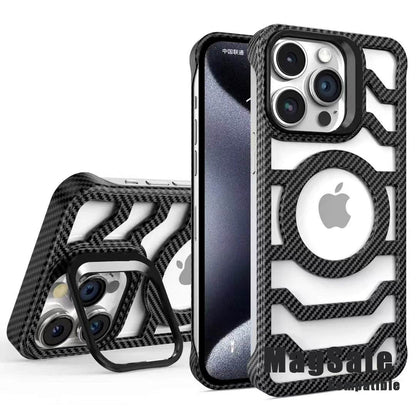 Bezel Less Carbon Fiber Magnetic Bracket Case