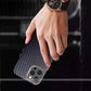 Carbon Fibre with Gold Plating Leather Case