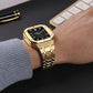 AP Style Luxury Stainless Steel Case with Metal Belt (44-45MM) - Gold