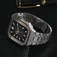AP Style Luxury Stainless Steel Case with Metal Belt (44-45MM) - Silver