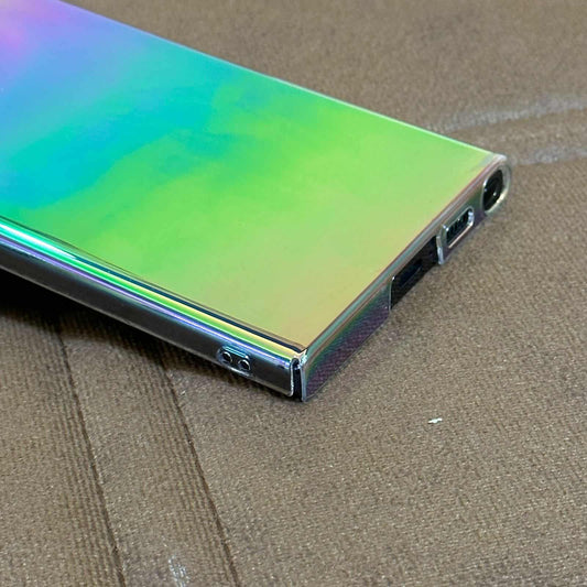 Clear Rainbow Hard Polycarbonate Case – S23 Ultra