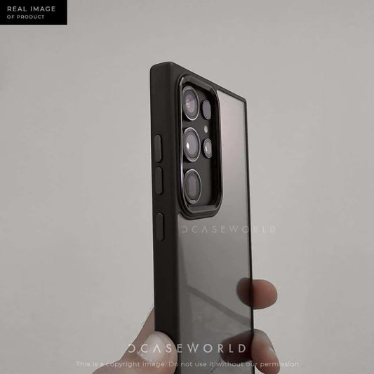 Premium Clear Back With Metal Chrome Camera Ring