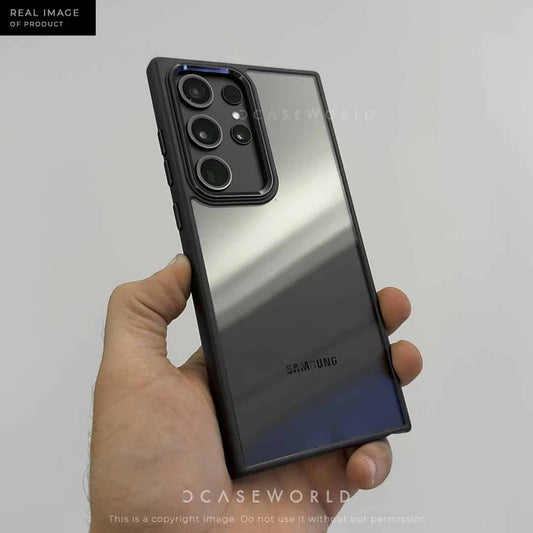 Premium Clear Back With Metal Chrome Camera Ring