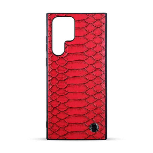 Croco Pattern Leather Case for S22 Ultra