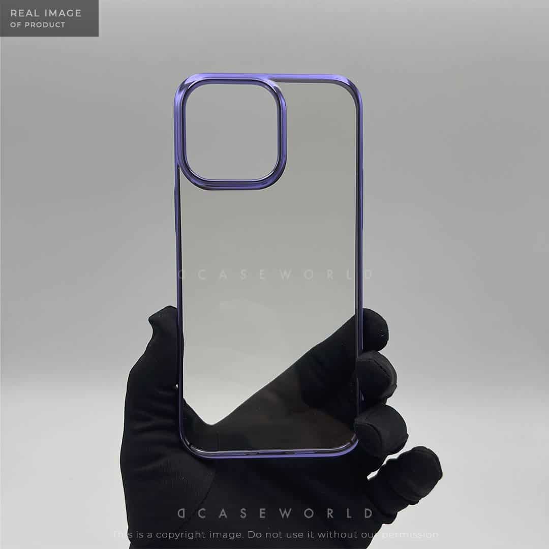 Crystal Clear Purple Hard PC Case