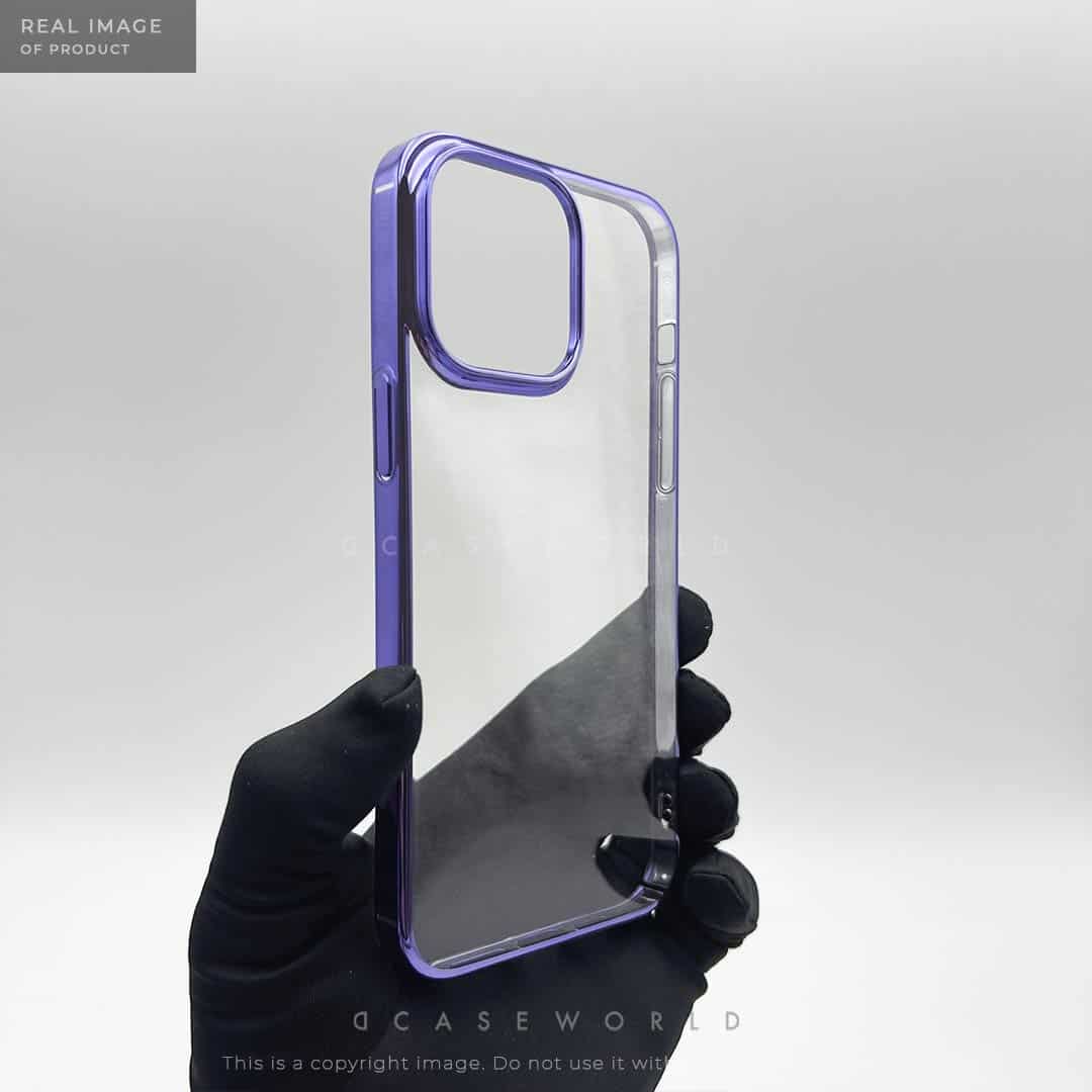 Crystal Clear Purple Hard PC Case