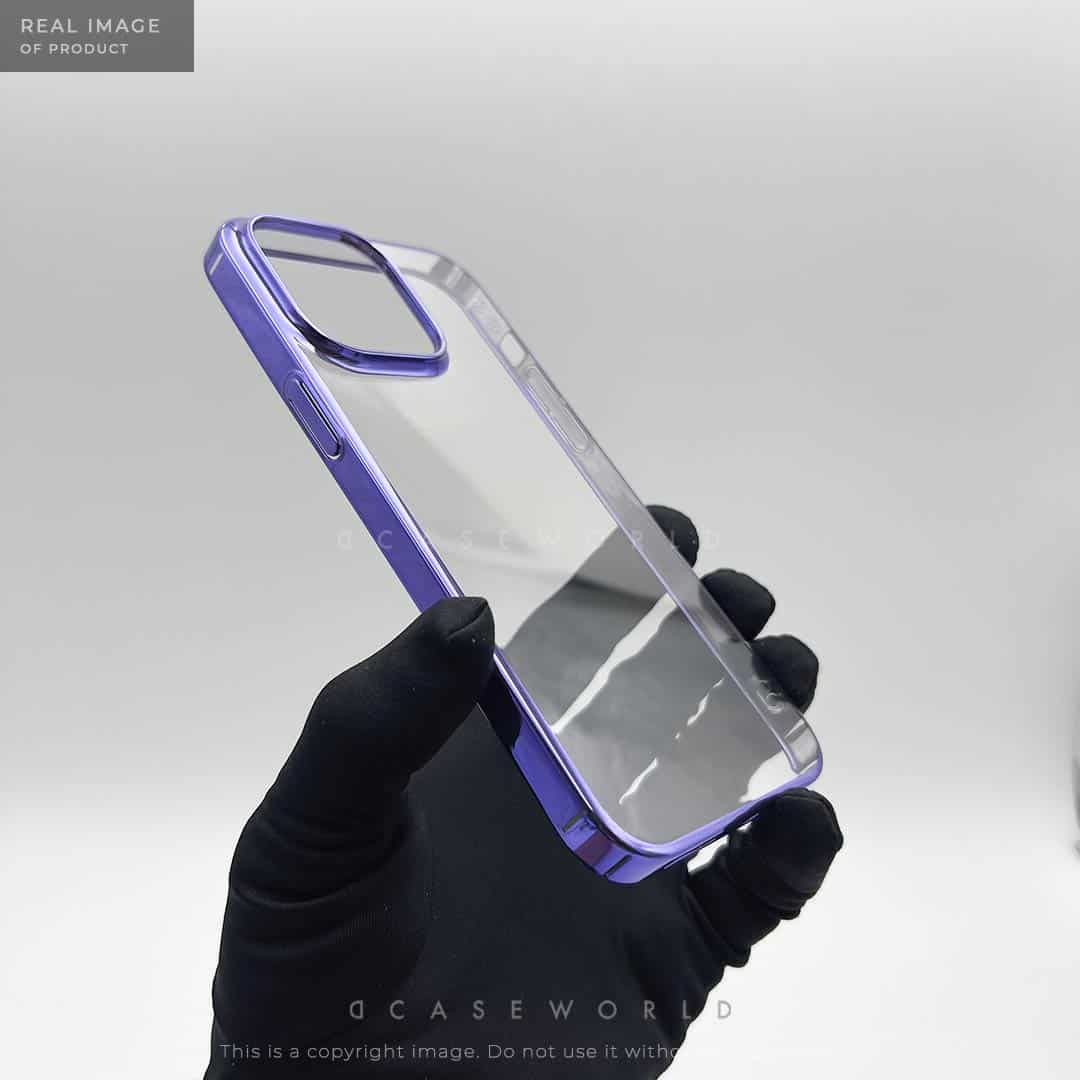 Crystal Clear Purple Hard PC Case