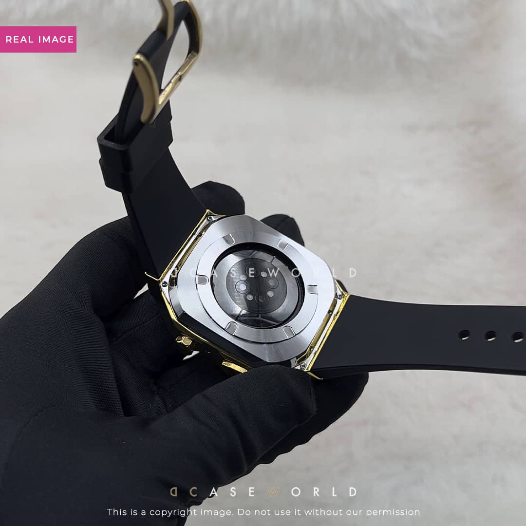 Luxury Stainless Steel Case with Silicon Strap (44-45MM)