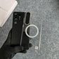 Clear View Magnetic Case with Alloy Camera Shield For S25 Ultra