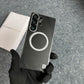 Clear View Magnetic Case with Alloy Camera Shield For S25 Ultra