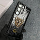 RoyalTiger Diamond Studded Croco Patent Case For Galaxy