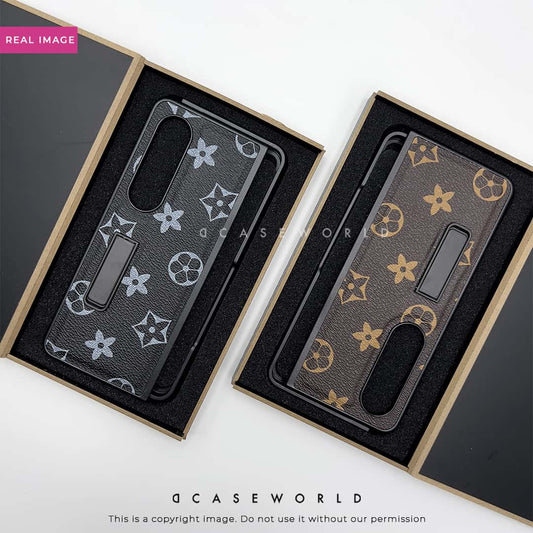 PREMIUM LEATHER CASE WITH BACK STAND – Z FOLD 4