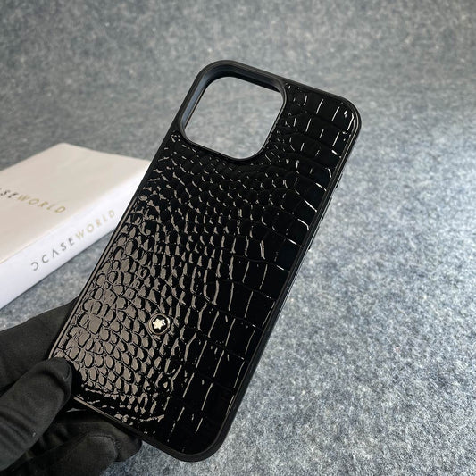 Luxury Croco Patent Leather Case