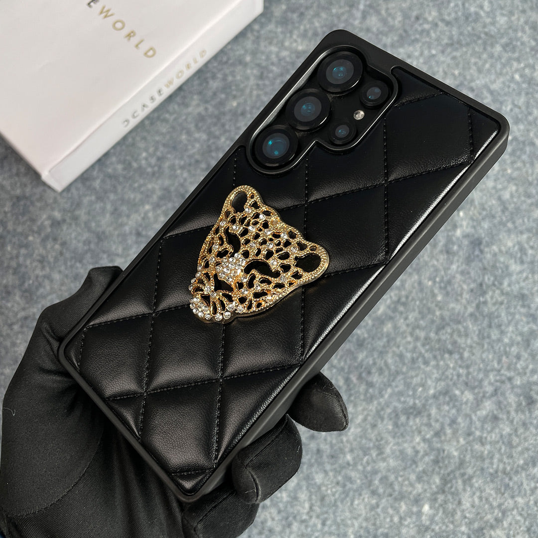 GrandeTiger – Quilted Leather Royal Case S25 Ultra