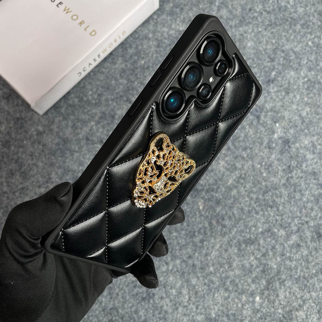 GrandeTiger – Quilted Leather Royal Case S25 Ultra