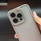 Crystal Clear Case with Metal Camera Protection and Action Button