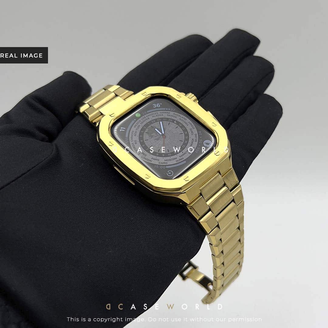 Full Metal Luxury Stainless Steel Case with Metal Belt (44-45MM)