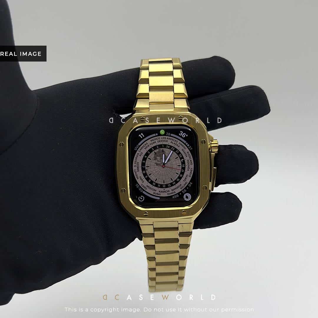 Full Metal Luxury Stainless Steel Case with Metal Belt (44-45MM)