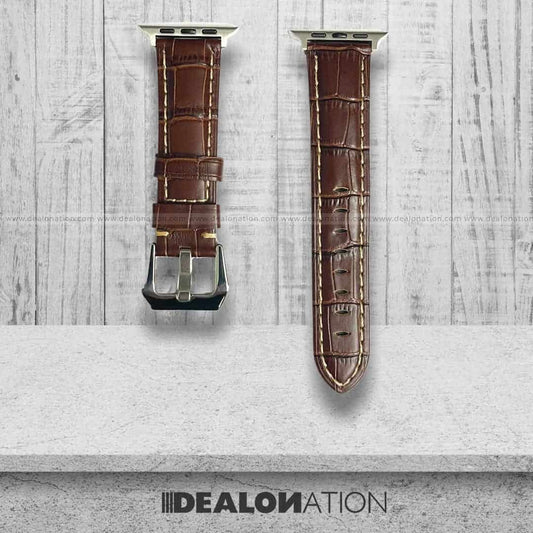Croco Leather Apple Watch Strap (42-44MM)